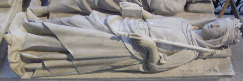 France Paris - St Denis Constance de Castille 1160 effigy 1263-4